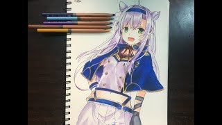 Speed Drawing Sistine  rokudenashi majutsu koushi to akashic records [upl. by Setiram757]