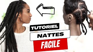 COMMENT FAIRE DES NATTES SIMPLES POUR DÉBUTANTS  Étapes simples et faciles [upl. by Tisman]