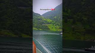 Geirangerfjord 🇳🇴❤️ norway explorenorway travel viral geiranger trending [upl. by Soutor707]