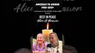 DrAlice GBrauer RIP Ambur  A Life Dedicated to Service  dralice ambur doctor rip [upl. by Romito636]