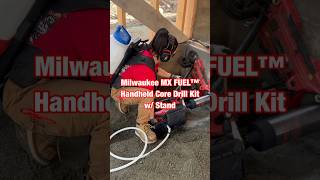 MilwaukeeTool MX FUEL™ Handheld Core Drill Kit w Stand and M18™ 4Gallon Backpack Water Supply [upl. by Redep]