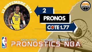 PRONOSTICS NBA 13 NOVEMBRE 2024 [upl. by Darrick]