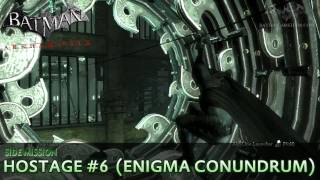 Batman Arkham City  Riddler Hostage 6  Enigma Conundrum Side Mission Walkthrough [upl. by Ruckman964]