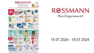 Rossmann Prospekt DE  vom 1507 bis 19072024 [upl. by Mhoj420]