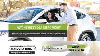 Psychotesty badania dla kierowców Goleniów Katarzyna Dróżdż [upl. by Wadlinger584]