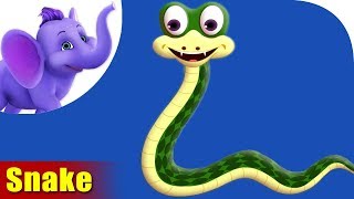 Snake Rhymes Snake Animal Rhymes Videos for Children [upl. by Janeczka]