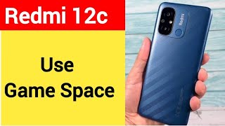 How to use game space redmi 12c game turbo on kaise karen [upl. by Apgar]