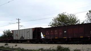 ATampSF 92 lead IRM freight train [upl. by Heringer412]