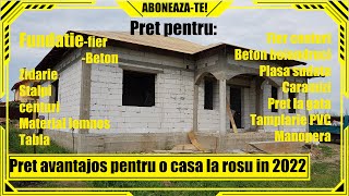 🏠Cat costa sa construiesti o casa la rosu❌Casa la rosu la pret atractiv [upl. by Levin76]