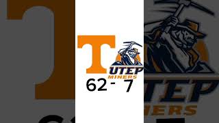 Tennessee vs UTEP score prediction tennessee utep football [upl. by Rozamond]