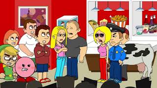 Karen holds up the line at ChickFilA and gets banned and arrested  The Plush Show Official [upl. by Eloise]