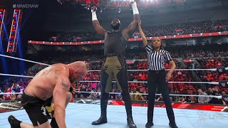 Omos Vs Brock Lesnar Full Match WWE Raw 2023 Highlights  Omos Destroy Brock Lesnar [upl. by Eiryk]