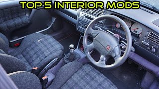 TOP 5 BEST INTERIOR MODS FOR MK3 GOLFS [upl. by Ennahgem]