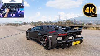 Lamborghini Aventador SVJ  Forza Horizon 5  Logitech G923 gameplay [upl. by Spalding]