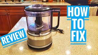 Kitchen Aid Mini Food Processor Review 35 cup KFC3516CU Not Working amp How to Fix [upl. by Guidotti]