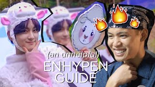 dancer reacts to an unhelpful guide to ENHYPEN pre debut version  chill reacts [upl. by Lledyr]