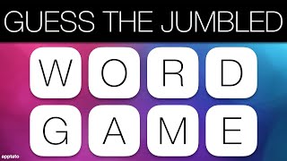 GUESS THE JUMBLED WORD GAME 1  Unscramble all 25 Scrambled General Knowledge Trivia Words [upl. by Sabino]