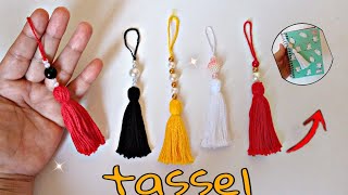 como fazer tassel ou pingente com linha de tricô muito fácil [upl. by Luamaj]