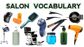 Salon Equipments With NamesSalon Products KnowledgeSalon Vocabulary [upl. by Herc235]