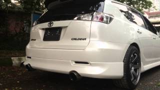 Toyota Caldina GT4 Exhaust  Rev [upl. by Aihsatsan]