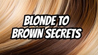 3How to color from blonde to brown without mistake [upl. by Mckenzie481]