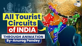 Explore All Tourist Circuits in India Incredible Diversity of Bharat  UPSC Mains [upl. by Ynohtnakram]