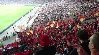 Eiserne singen die Halbzeit durch  BundesligaRelegation VfB Stuttgart  1 FC Union Berlin [upl. by Nwahsear]