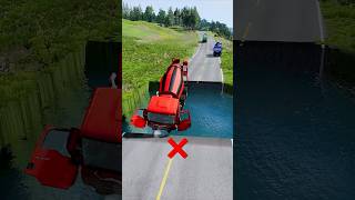 Mixer truck vs water pit 3beamng BeamNG drive  carsvswater truckvswater carsvsdeepwater [upl. by Eiggam]