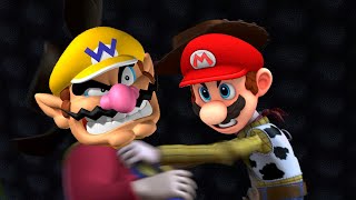 Mario amp Luigi VS Wario Final Battle  Toy Story Meme [upl. by Bailar]