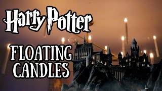 HARRY POTTER HOGWARTS GREAT HALL FLOATING CANDLES 🕯️  HALLOWEEN DECORATE WITH ME 2021 🎃 [upl. by Ahsekar]