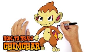 How to Draw Chimchar  Pokemon [upl. by Anilemrac567]