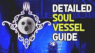 Hollow Knight All Soul Vessel Fragments Location Guide [upl. by Nauqyt]