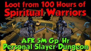 Spiritual Warriors Loot from 100 Hours amp Guide Runescape 3 AFK 5M GpHr [upl. by Ahsaz]