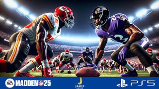 Ravens vs Chiefs Week 1 Full Game  Madden 25 PS5 [upl. by Ingmar]