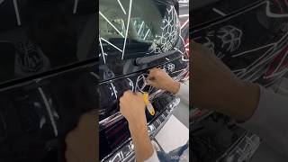 Mercedes GLS 400d logo removal work modified mercedes youtubeshorts viral [upl. by Aglo480]