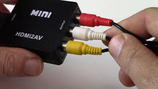 How to Convert HDMI to RCA [upl. by Nelyt234]