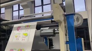 Four color flexo printing machine with double winders flexoprintingmachine WhatsApp8613868890521 [upl. by Akamahs]