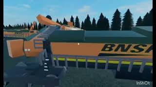 Head on Footage Train Collision Roblox Compilation [upl. by Trefler]