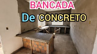 COMO FIZEMOS NOSSA BANCADA DE CONCRETO passoapasso [upl. by Bound525]