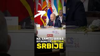 Zastava Srbije iza Putina na samitu BRIKS🇷🇸❤️ [upl. by Soraya]