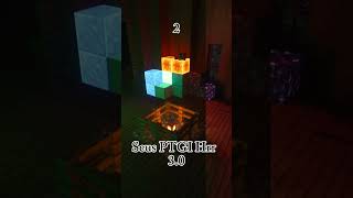 Which shader is the best Path tracing edition minecraft shorts [upl. by Ssalguod966]