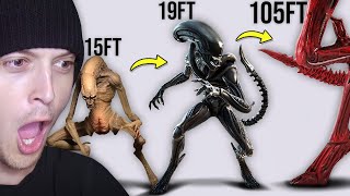 XENOMORPH ALIEN Size Comparison [upl. by Neyuh]