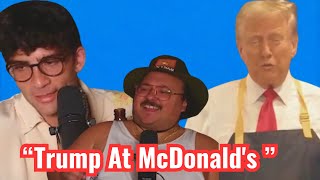 Donald Trump’s McDonalds Shift Hasanabi amp Stavros React [upl. by Beauvais]