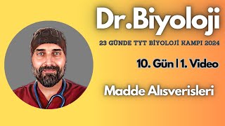 Madde Alışverişleri  23 Günde TYT Biyoloji Kampı yks2024  9 Sınıf [upl. by Eidnac660]