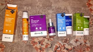 The Derma coproducts review facewash serum Sunscreen Vitamin E mosturizer😍✌️thedermacoindia [upl. by Aerdua265]