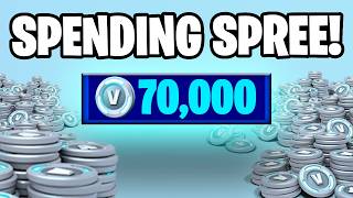 Spending 70000 VBucks in Fortnite Fortnite Spending Spree 9 [upl. by Nimzay708]