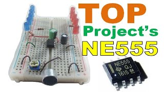 TOP 5 Proyectos Electrónicos NE555 IC [upl. by Ahtanamas]