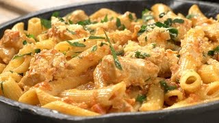 Pasta Fácil con Tomate y Pollo  Recetas Rápidas [upl. by Bega717]