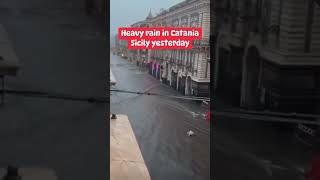 Sicily Italy shortvideo italy rain shorts [upl. by Inilahs]