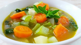 💛SOPA DE VERDURAS PARA LA DIETAMUY DELICIOSA 😙👍 [upl. by Rawna]